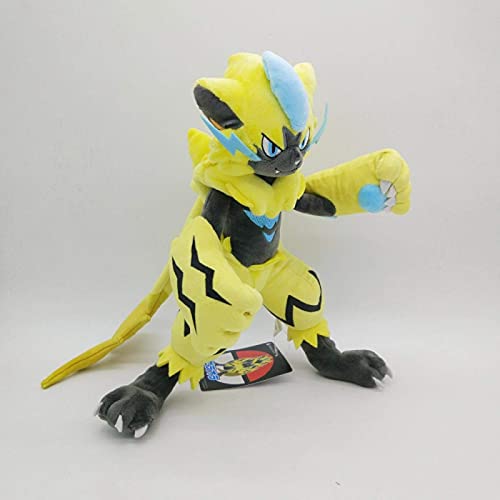 RONGZUN 32cm Anime zeraora Peluche Juguete eléctrico Gato Bestia Sistema Juguete Dulce Suave Tela muñeca para un Amigo