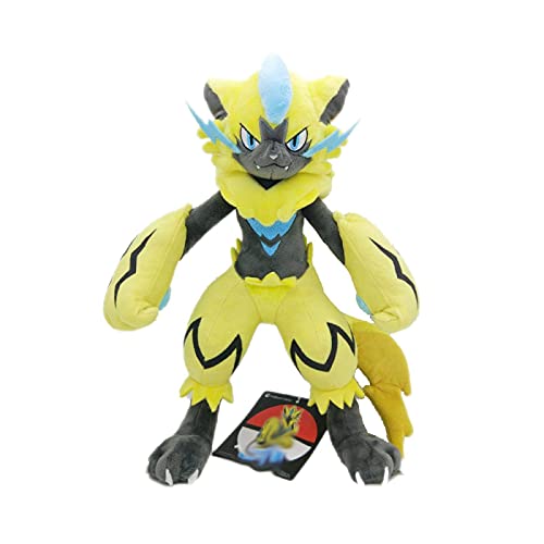 RONGZUN 32cm Anime zeraora Peluche Juguete eléctrico Gato Bestia Sistema Juguete Dulce Suave Tela muñeca para un Amigo