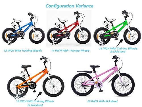 RoyalBaby Bicicletas Infantiles niña niño Freestyle BMX Bicicleta para niños 20 Pulgadas Rojo