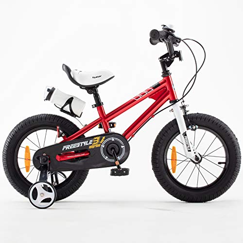 RoyalBaby Bicicletas Infantiles niña niño Freestyle BMX Bicicleta para niños 20 Pulgadas Rojo