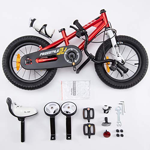 RoyalBaby Bicicletas Infantiles niña niño Freestyle BMX Bicicleta para niños 20 Pulgadas Rojo