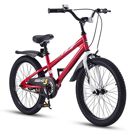 RoyalBaby Bicicletas Infantiles niña niño Freestyle BMX Bicicleta para niños 20 Pulgadas Rojo