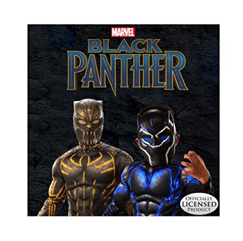 Rubie's 641046-S Avengers - Disfraz de Pantera Negra para niños, Negro (Black Panther), infantil 3-4 años