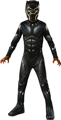 Rubie's 641046-S Avengers - Disfraz de Pantera Negra para niños, Negro (Black Panther), infantil 3-4 años