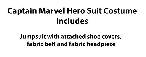 Rubie's- Captain Marvel Economy Hero Disfraz Infantil, Multicolor, L (8-10 años) (700594L)