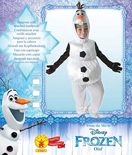 Rubies - Disfraz de Olaf para niños, Disney, talla 3-4 años (Rubies 610367-S)