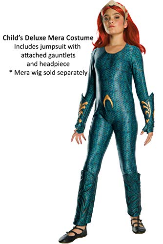 Rubie's Disfraz oficial de DC Aquaman The Movie, Mera Girls Deluxe – Pequeña edad 3-4 años, multicolor, small (641366_S)