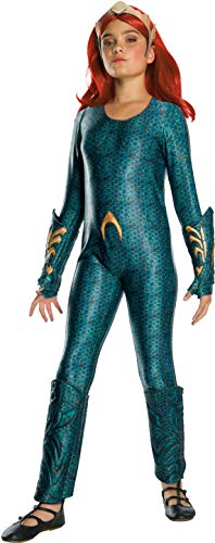 Rubie's Disfraz oficial de DC Aquaman The Movie, Mera Girls Deluxe – Pequeña edad 3-4 años, multicolor, small (641366_S)