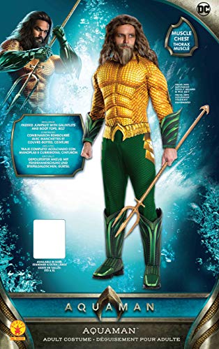 Rubies Disfraz oficial de DC Aquaman The Movie, para adultos, tamaño estándar/mediano