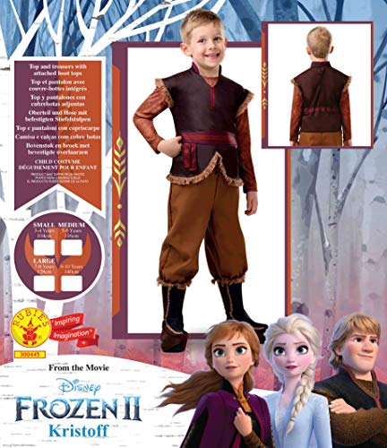 Rubies Disfraz oficial de Disney Frozen 2, Kristoff Deluxe para niños, tamaño pequeño, edad 3 – 4 años