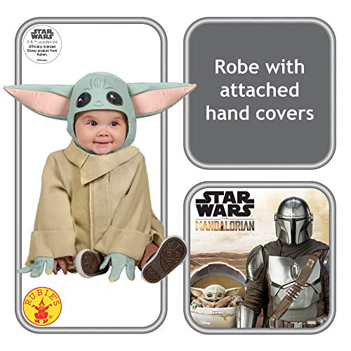 Rubies disfraz oficial de Disney Star Wars, The Child Toddler Costume, Kids Fancy Dress, Size Toddler 1-2 Years, Mandalorian