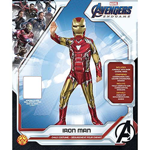 Rubies - Disfraz Oficial de Los Vengadores de Iron Man, Disfraz clásico para niños, tamaño Grande, 8 a 10 años, Altura 147 cm