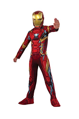 Rubie's- Iron Man Classic Civil War Disfraz para niños, L (620581)