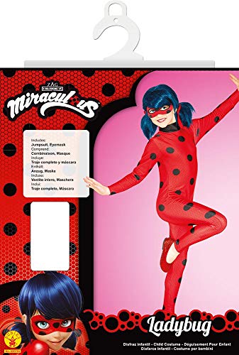 Rubies Ladybug - Disfraz para niños, Talla XL (9-10 años)