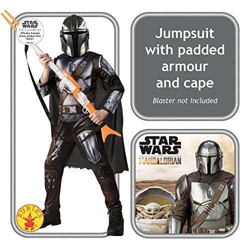 Rubies-Rubie'S Official Disney Star Wars The Mandalorian Disfraz niños, Color como se Muestra, L (10-12 A / 137-149 cm) (300929-L)