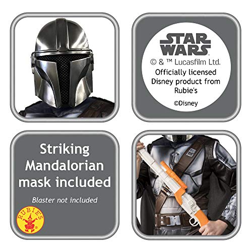 Rubies-Rubie'S Official Disney Star Wars The Mandalorian Disfraz niños, Color como se Muestra, M-(5/7A) (300929-M)