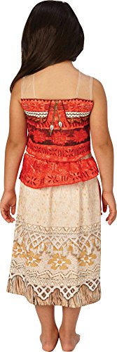 Rubies Vaiana Deluxe Costume, Disfraz infantil, Rojo/Beige, M (5-6 años, 116 cm) (630512-M)