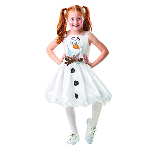 Rubies vestido oficial de Disney Frozen 2, Olaf Air Moving Dress para niños, talla pequeña de 3 a 4 años