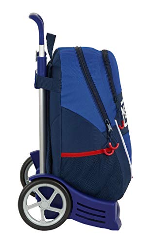 Safta 612074860 Mochila Espalda Ergonómica con Carro Evolution de Munich Retro, 320x160x440mm