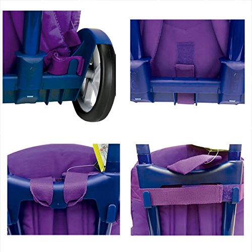 Safta Carro EVOLUTION Para Mochilas Escolares, Plegable, Ligero y Resistente, 400x280x850mm, Fucsia