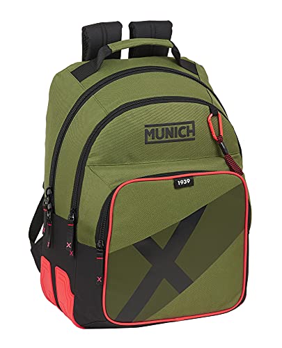 Safta Mochila Escolar de Munich Dynamo, 320x150x420 mm, Verde