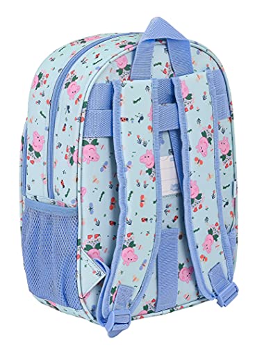 Safta Mochila Escolar Infantil Animada de Peppa Pig Urban Farmer, 260x110x340 mm, Azul Claro/Multicolor