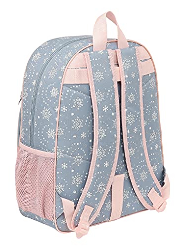 Safta Mochila Escolar Niños de Frozen II Magical Seasons, 330x140x420 mm, Gris Azulado/Rosa Claro (M180)