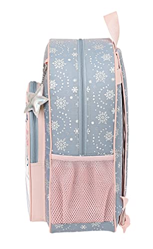 Safta Mochila Escolar Niños de Frozen II Magical Seasons, 330x140x420 mm, Gris Azulado/Rosa Claro (M180)