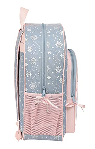 Safta Mochila Escolar Niños de Frozen II Magical Seasons, 330x140x420 mm, Gris Azulado/Rosa Claro (M180)