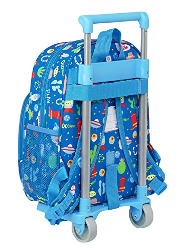 Safta Mochila Infantil de Toy Story Let's Play con Carro 705, 280x100x340mm, Azul, M (M020)