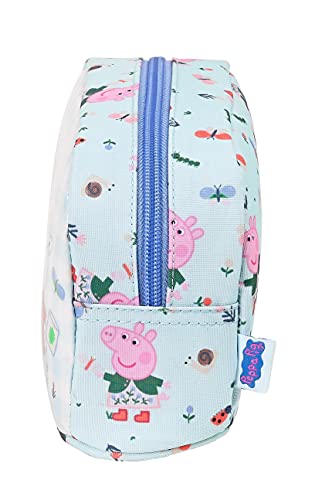 Safta Porta Desayunos Termo Térmica de Peppa Pig Urban Farmer, 215x65x120 mm, Azul Claro/Multicolor