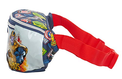 Safta Riñonera con Bolsillo Exterior de Avengers Heroes Vs Thanos, 230x90x120mm, azul marino/multicolor, m (M446)