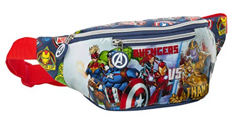 Safta Riñonera con Bolsillo Exterior de Avengers Heroes Vs Thanos, 230x90x120mm, azul marino/multicolor, m (M446)