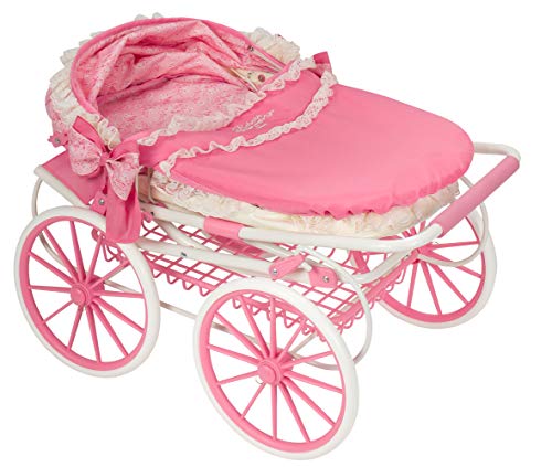 Saica-Carrito de Muñecas Clásico Reborn 9952 Carro, Color Rosa