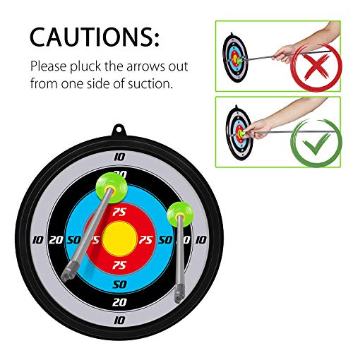 SainSmart Jr. Arcos y Flechas Niños, Tiro con Arco con 5 Flechas, Objetivos y Carcaj, Arco Nerf con Luces LED para Niño 6+ Años, Juguetes de Interior y Exterior, Verde