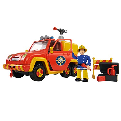 Sam el bombero- Vehículo con Figura, Color Rojo (Simba 9257656)