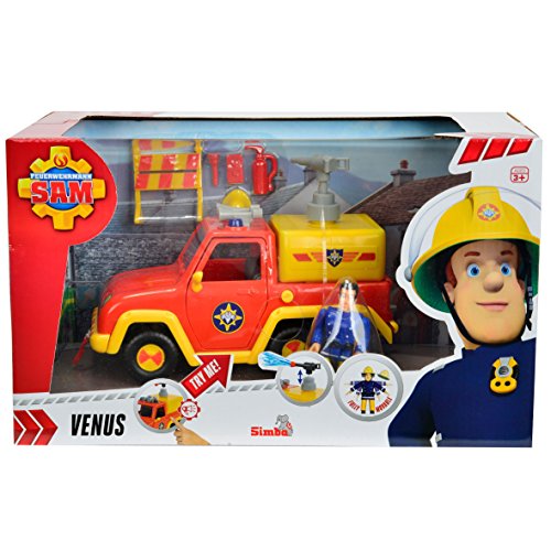 Sam el bombero- Vehículo con Figura, Color Rojo (Simba 9257656)