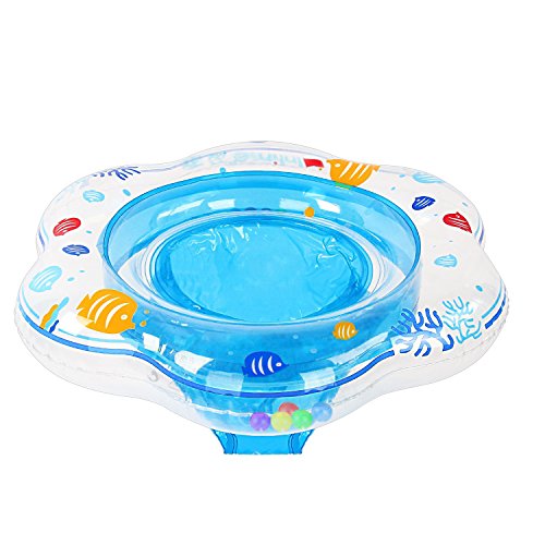 Samione Anillo de natación para bebé, Flotador para bebé con Asiento Ideal para niños Piscina de natación, Bebé Flotador de natación con PVC Apto para la Piel Juguetes para niños Entre 6-36 Meses