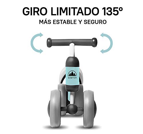 Sawyer - Correpasillos/Bicicleta Sin Pedales - Niños 10 a 24 Meses - Bebes 1 año (Mint)