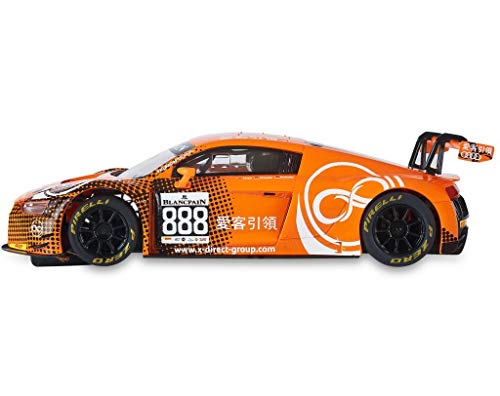 Scalextric-Audi R8 LMS GT3 MotorSport Coche Pista, color naranja (Scale Competiton Xtreme 1)