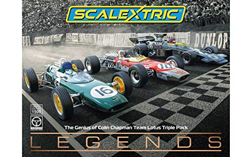 Scalextric C4184A The Genius of Colin Chapman - Lotus F1 Triple Pack Coches – Individual Racer