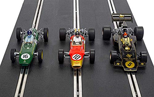 Scalextric C4184A The Genius of Colin Chapman - Lotus F1 Triple Pack Coches – Individual Racer