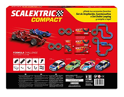 Scalextric Compact Formula Challenge, Multicolor (Scale Competiton Xtreme 1)