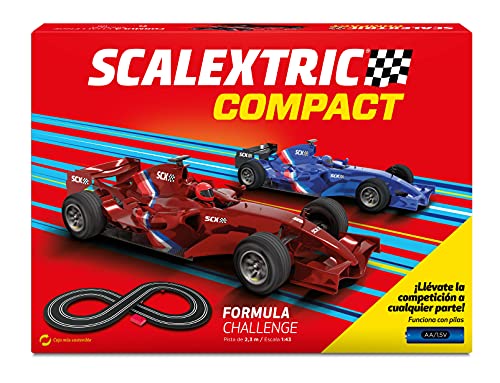 Scalextric Compact Formula Challenge, Multicolor (Scale Competiton Xtreme 1)