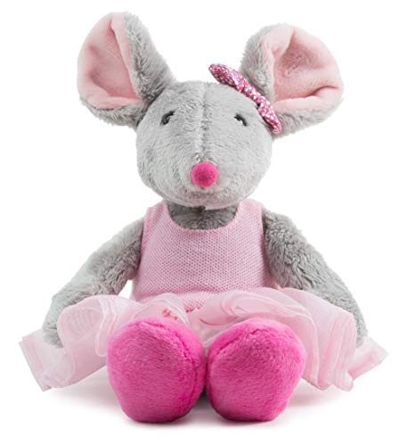 Schaffer- Ballett-Maus Peluche, Color Gris-Rosa, S - 22 cm (5651)