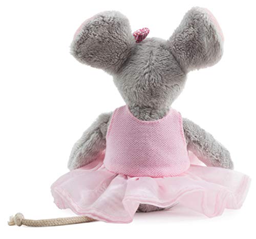 Schaffer- Ballett-Maus Peluche, Color Gris-Rosa, S - 22 cm (5651)