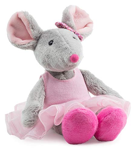 Schaffer- Ballett-Maus Peluche, Color Gris-Rosa, S - 22 cm (5651)