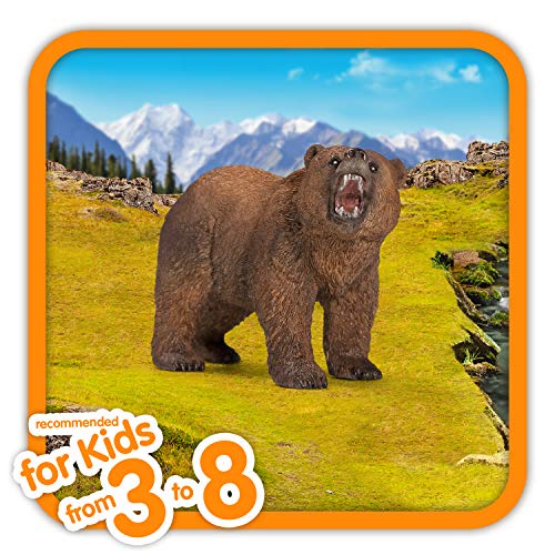 Schleich-14685 Oso grizzly. Schleich, color marrón (14685)