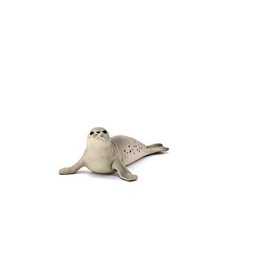 Schleich-14801 Foca, Color Verde, Gris (14801