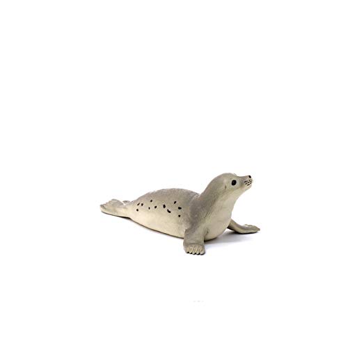 Schleich-14801 Foca, Color Verde, Gris (14801